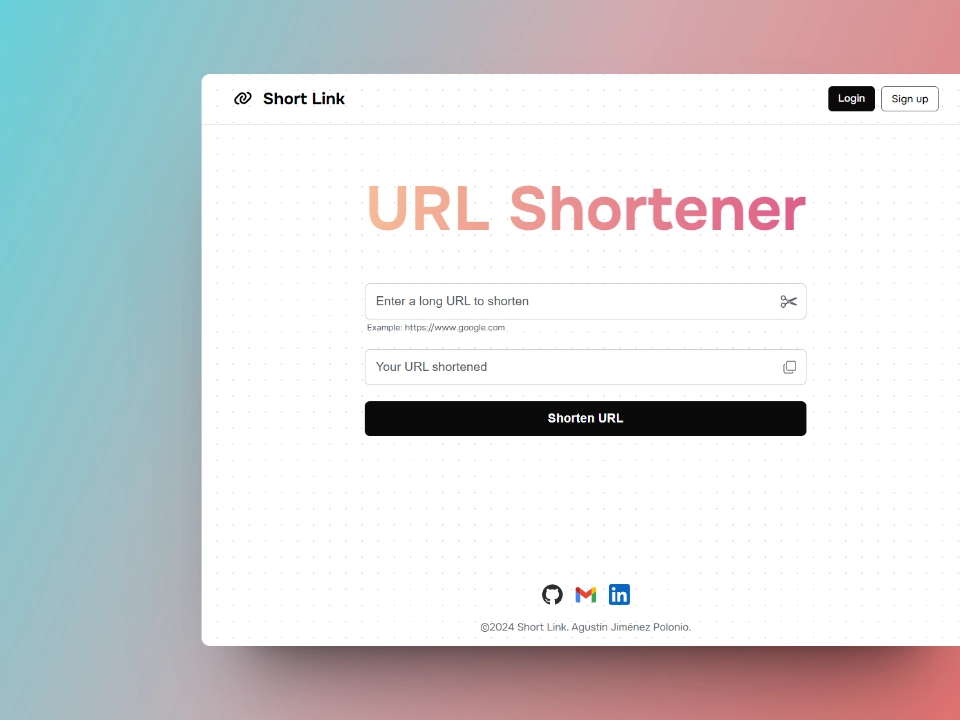 url shortener image proyect