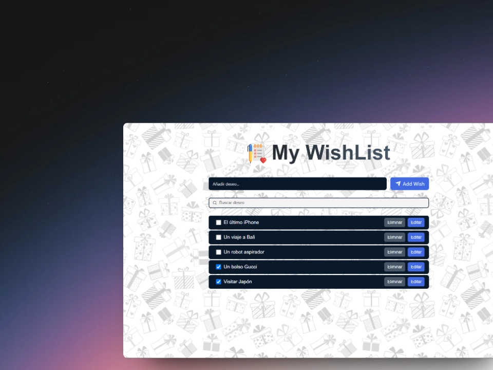 wishlist image proyect